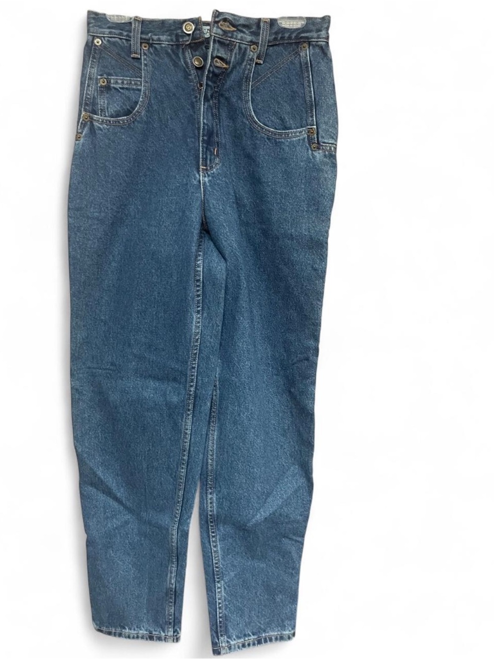 Zena High-Rise Vintage Wash Blue Jeans